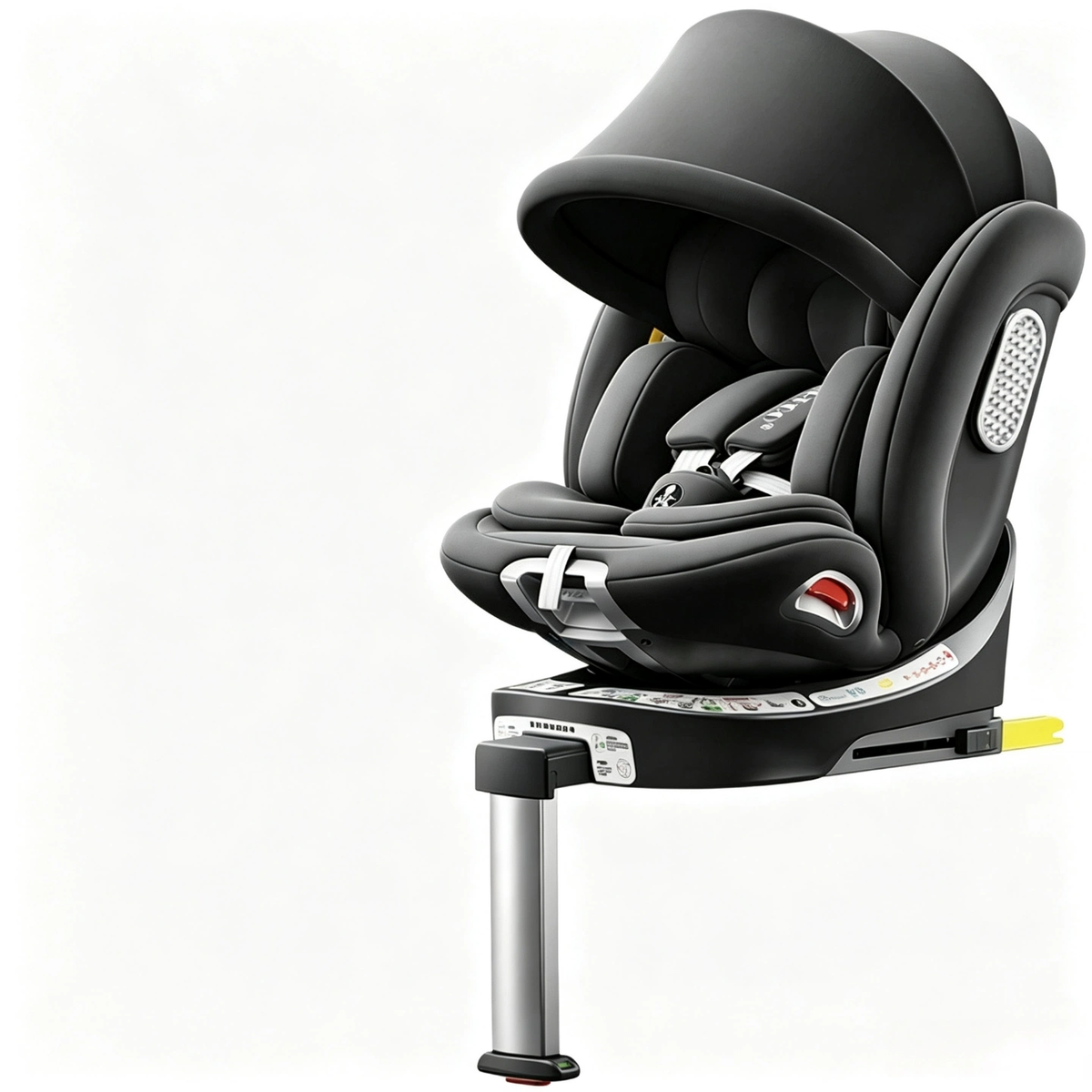 0-12 Years Old Baby Car Seat, 360° Rotatable Universal Infant Car Seat, i-Size Certified, ADAC Test Passed, Class A Infant Fabric, 175° Large Recline Angle