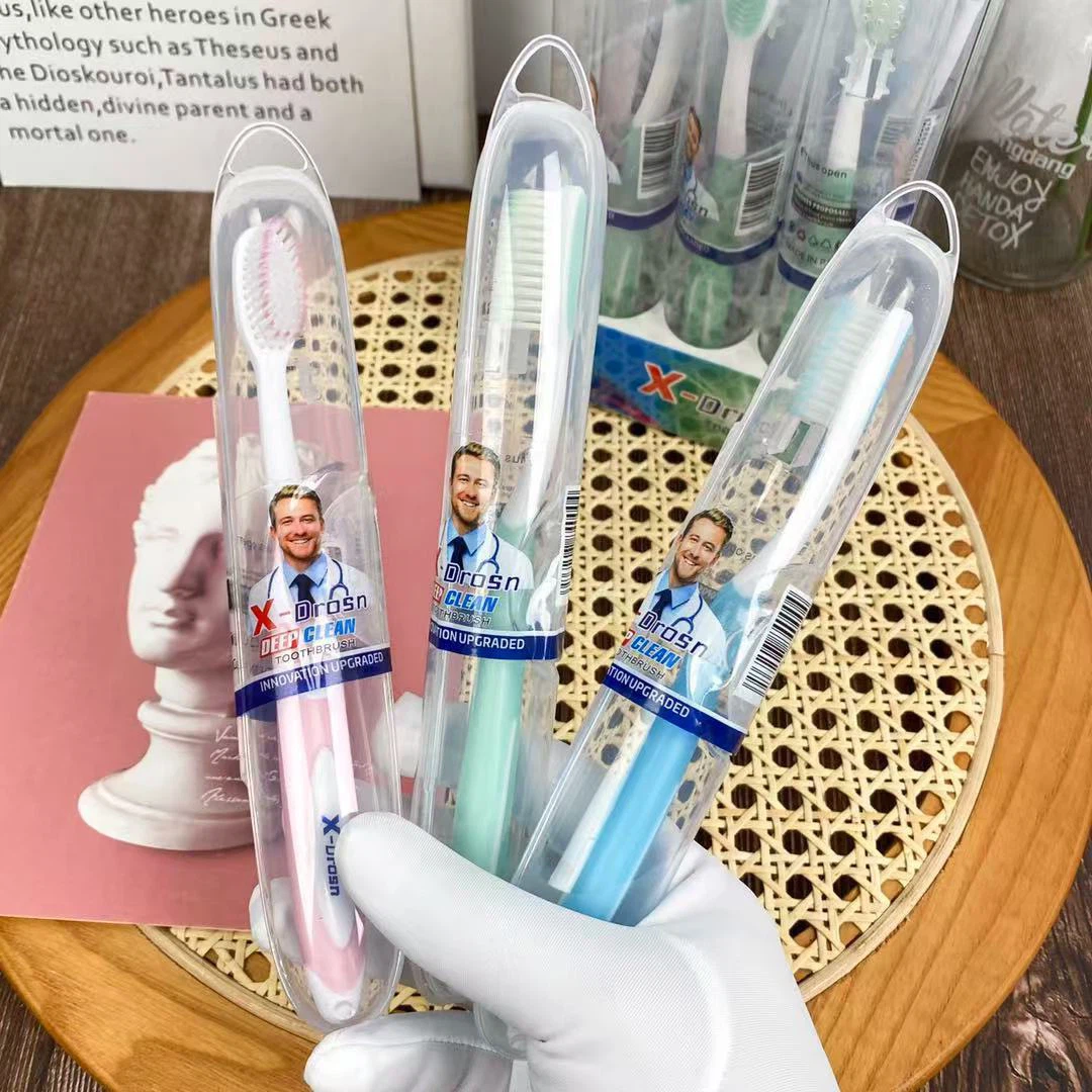 X‑Drosn 2nd‑Gen Upgraded Soft Adult Toothbrush, Individually Cased for Travel & Home